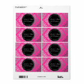 PixDezines Josephine Damask/DIY kleur Etiket (Full Sheet)