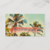 PixDezines kailua baai/ Hawaïaans strand Visitekaartje (Achterkant)