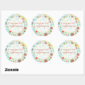 PixDezines kerstviering/DIYachtergrond Ronde Sticker (Vel)