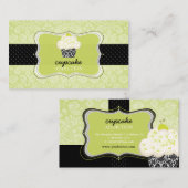PixDezines Keylime cupcake/pâtisserie Visitekaartje (Voorkant / Achterkant)