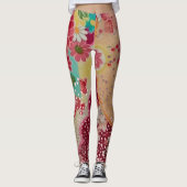 PixDezines Kimono/Peonies/Cherry Blossom Leggings (Voorkant)