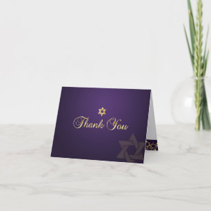 PixDezines klassieke mitzvah dank je/DIYkleur! Bedankkaart