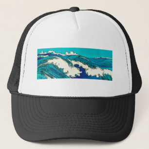 PixDezines konen uehara oceaangolven, 上 原 Trucker Pet