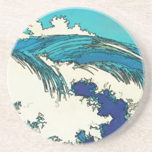 PixDezines konen uehara oceaangolven, 上 原 Zandsteen Onderzetter