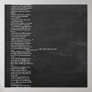 PixDezines-krijtbord+lantaarns/zitvlak Poster