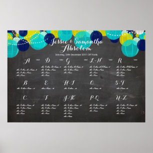 PixDezines-krijtbord+lantaarns/zitvlak Poster
