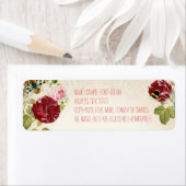 PixDezines krijtbord +  rozen Etiket (Insitu)