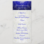 PixDezines kristal kroonluchter/barok damast menu (Achterkant)