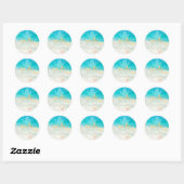 PixDezines kroonluchter/strand/lightstrings Ronde Sticker (Vel)