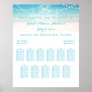PixDezines Kroonluchter/Strand/Zitplaatskaart Poster