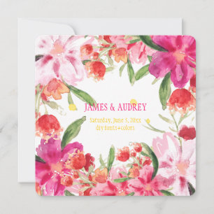 PixDezines kunnen bloemen/waterverf Kaart