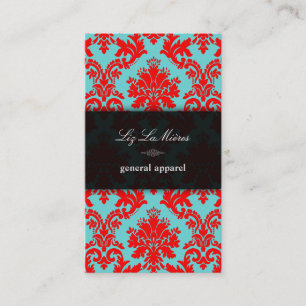 PixDezines la paloma Damask/DIY background Visitekaartje