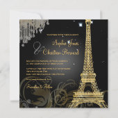 PixDezines la tour eiffel/paris Kaart (Achterkant)