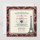 PixDezines la tour eiffel/paris Kaart (Achterkant)