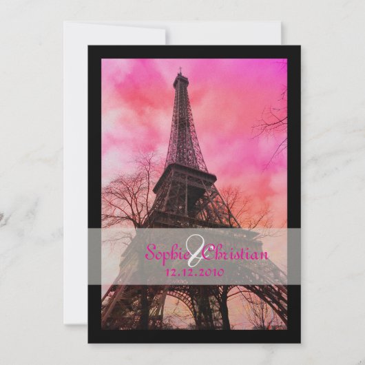 PixDezines la tour eiffel/paris Kaart (Voorkant)