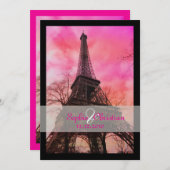 PixDezines la tour eiffel/paris Kaart (Voorkant / Achterkant)