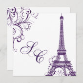 PixDezines la tour eiffel/paris Kaart (Voorkant / Achterkant)