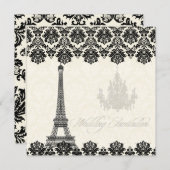 PixDezines la tour eiffel/paris Kaart (Voorkant / Achterkant)