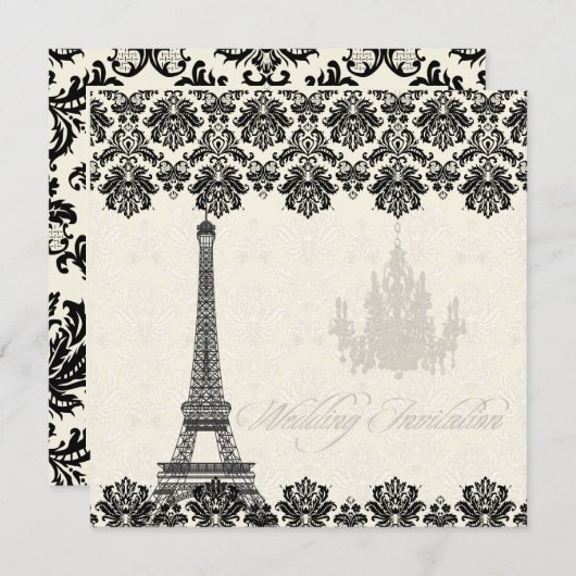 PixDezines la tour eiffel/paris Kaart (Voorkant / Achterkant)