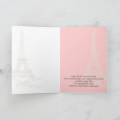 PixDezines la tour eiffel/paris Kaart (Binnen)