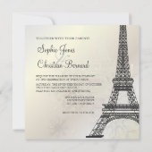 PixDezines la tour eiffel/paris Kaart (Achterkant)