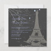 PixDezines La Tour Eiffel+Swirls Kaart (Achterkant)