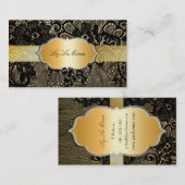 PixDezines  Lace-Up/black Visitekaartje (Voorkant / Achterkant)