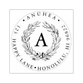 PixDezines Laurel krans Rubberstempel (Afrduk)