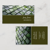 PixDezines leisteen dak, dakbedekking Visitekaartje (Voorkant / Achterkant)