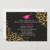 PixDezines Leopard Afstuderen foto Kaart (Achterkant)