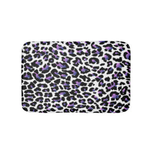PixDezines leopard print/DIY achtergrondkleur Badmat