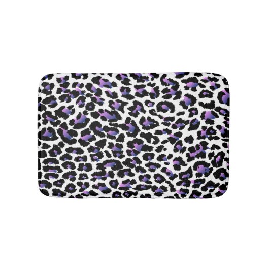 PixDezines leopard print/DIY achtergrondkleur Badmat (Voorkant)