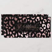 PixDezines Leopard/Roos Gold/Cadeaubon (Voorkant / Achterkant)