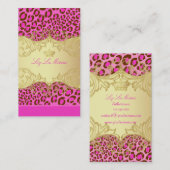 PixDezines Leopard spots / cartes de visite (Devant / Derrière)