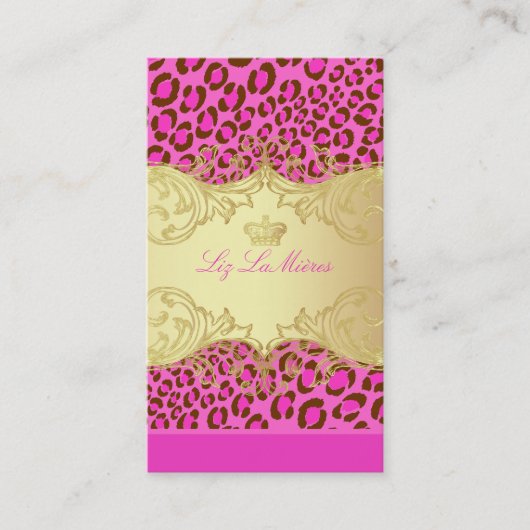 PixDezines Leopard spots / cartes de visite (Devant)