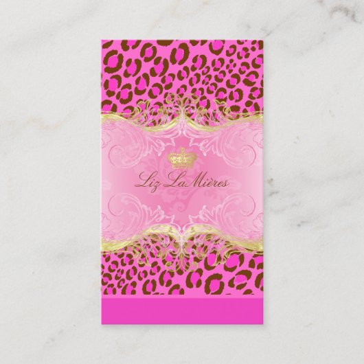 PixDezines Leopard spots / cartes de visite (Devant)