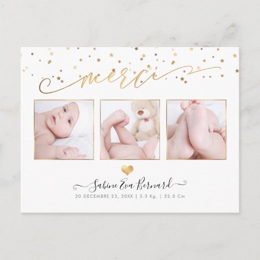 PixDezines les Étoiles D'Or Recreations Briefkaart (Voorkant)