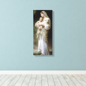 PixDezines L'onschuld van Bougeureau Canvas Afdruk (Insitu (Houten vloer))