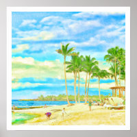 PixDezines Luie Dag op Hualalai Beach