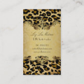 PixDezines  luipaard Visitekaartje (Achterkant)