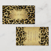 PixDezines  luipaard Visitekaartje (Voorkant / Achterkant)