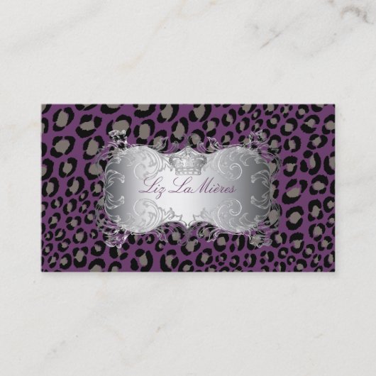 PixDezines Luipaardvlekken / visitekaartjes (Voorkant)