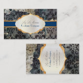 PixDezines  lys damask behang/doe-het-zelf kleuren Visitekaartje (Voorkant / Achterkant)