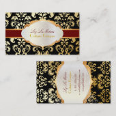 PixDezines  lys damask/diy kleuren Visitekaartje (Voorkant / Achterkant)