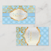 PixDezines  lys damask Visitekaartje (Voorkant / Achterkant)