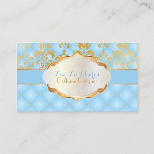 PixDezines  lys damask Visitekaartje (Voorkant)