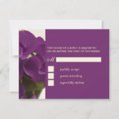 PixDezines Lys/do-it-yourself de Calla violet RSVP (Dos)