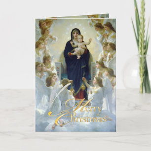 PixDezines Madonna+Angels, Vakantiegroepkaarten Feestdagen Kaart