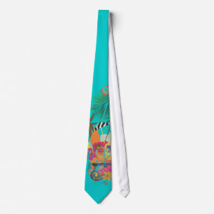 PixDezines Mai Tai, Luau op het strand/diy kleur Stropdas