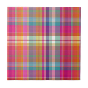 PixDezines malibu plaid Tegeltje